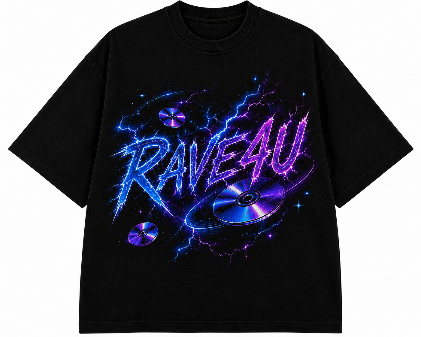 RAVE4U Slicer tee — front print